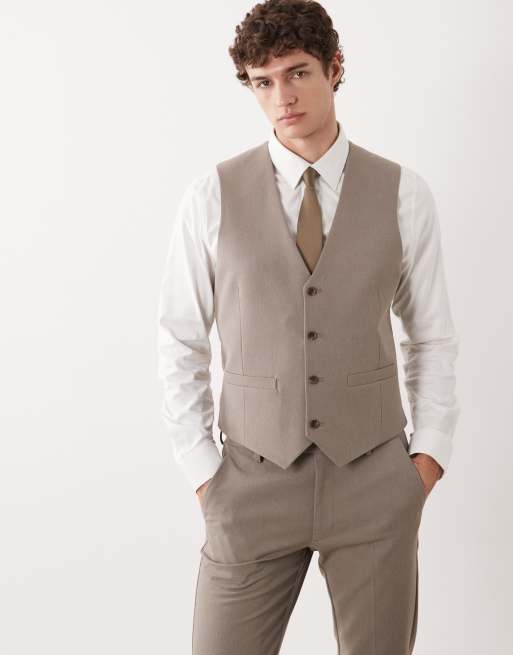 ASOS DESIGN - Costume ajusté - Taupe, 2 de 4