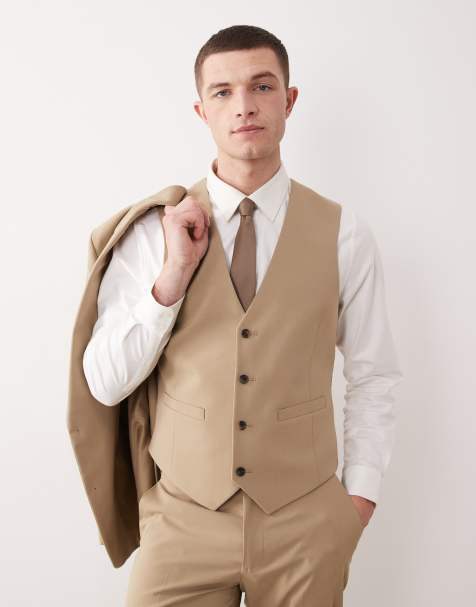 ASOS DESIGN - Veston de costume ajusté - Taupe - view 1
