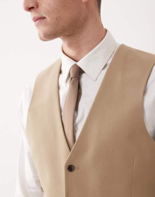 ASOS DESIGN - Veston de costume ajusté - Taupe, 5 de 5
