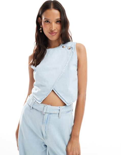 ASOS DESIGN - Veston d'ensemble en denim - Bleu clair - view 1