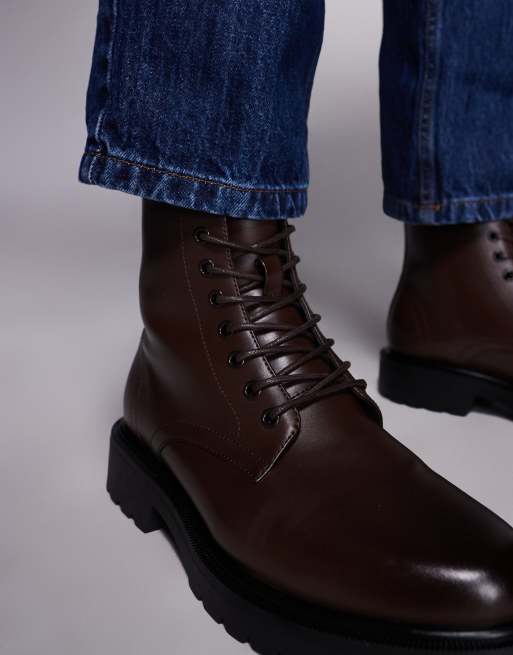ASOS DESIGN - Veterlaarzen in bruin, 3 van 4
