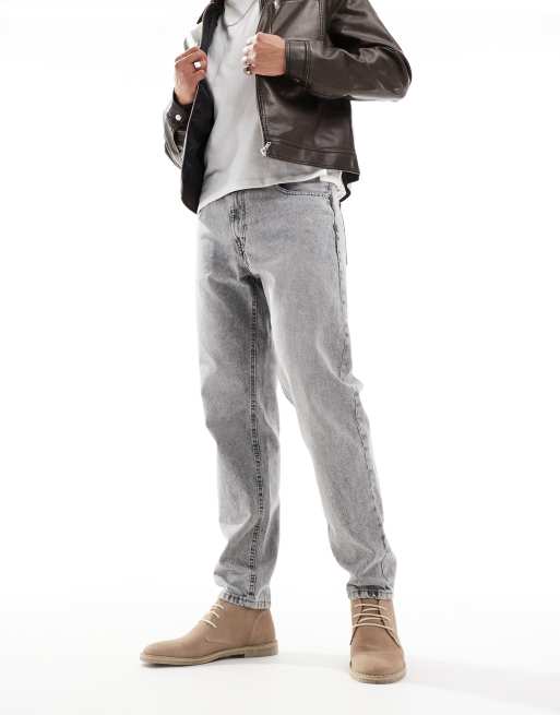 ASOS DESIGN - Veterlaarzen met naturel zool in stone suède, 2 van 4