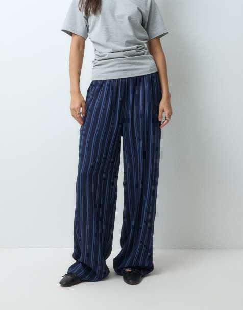 ASOS DESIGN vida byxor i blårandigt - view 1