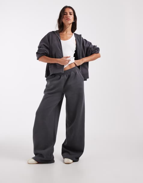 ASOS DESIGN vida joggers i mörkgrått - view 1