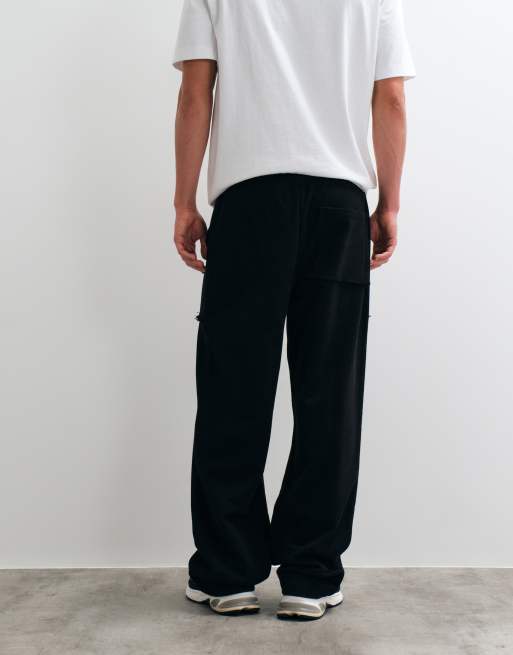 ASOS DESIGN vida joggers med cargofickor i svart polybomull, 3 av 5