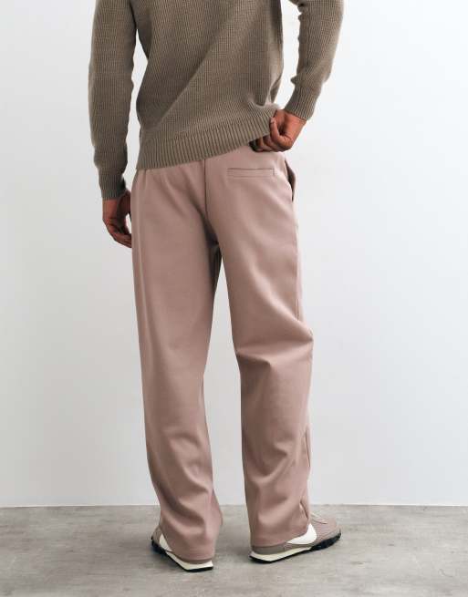 ASOS DESIGN vida joggers med pressveck i rosa, 3 av 5
