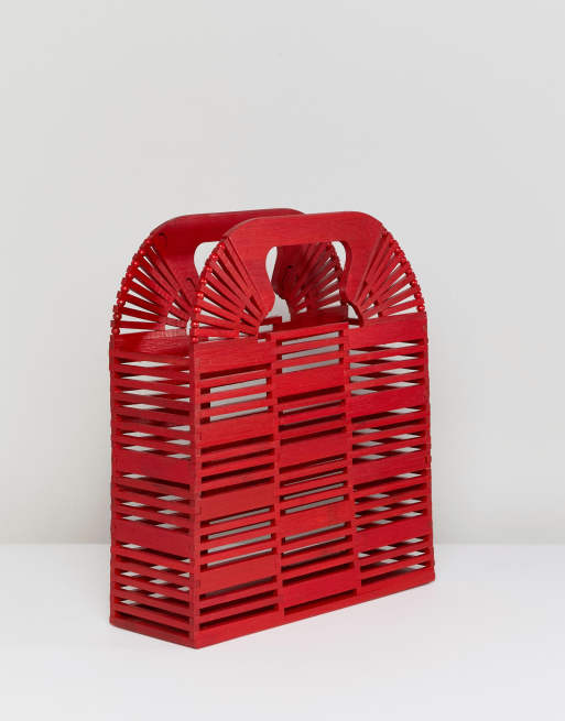 ASOS DESIGN - Vierkante bamboe clutch, 2 van 4