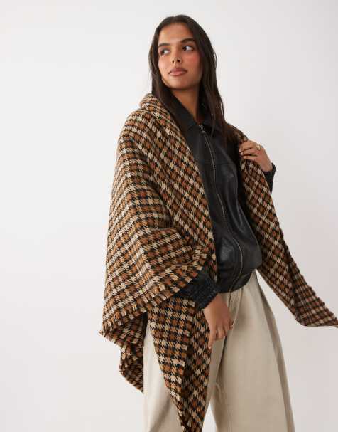 ASOS DESIGN vierkante sjaal met ruit - view 1