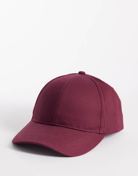 ASOS DESIGN – Vinröd baseballkeps - view 1