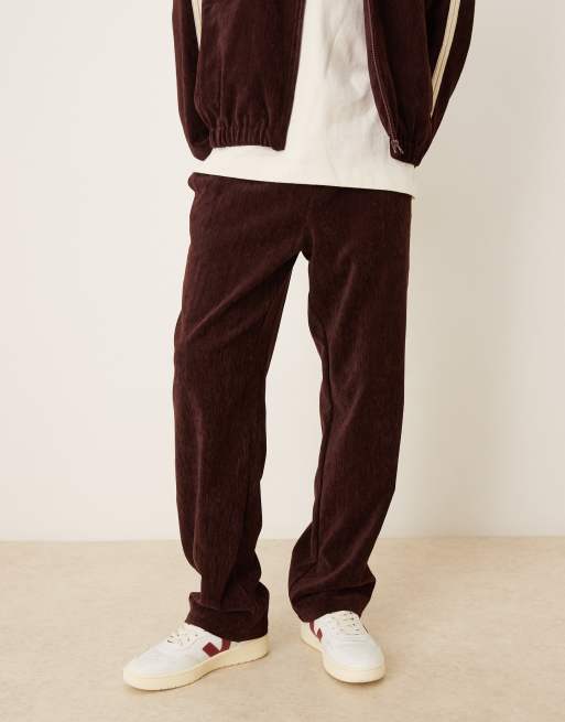 ASOS DESIGN – Vinrött, broderat set, 3 av 3