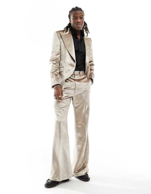 Mens velvet suit pants deals