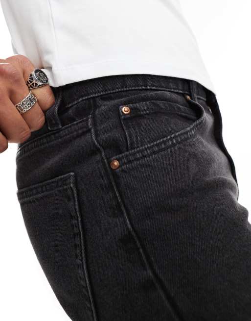 ASOS DESIGN vintage flare jeans in black, 2 of 5