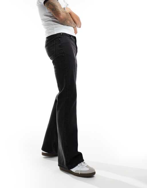 ASOS DESIGN vintage flare jeans in black, 5 of 5