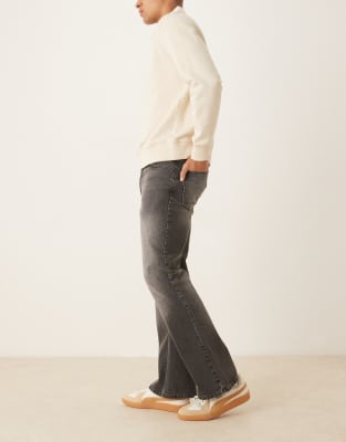 Asos Design Vintage Flare Jeans With Tint
