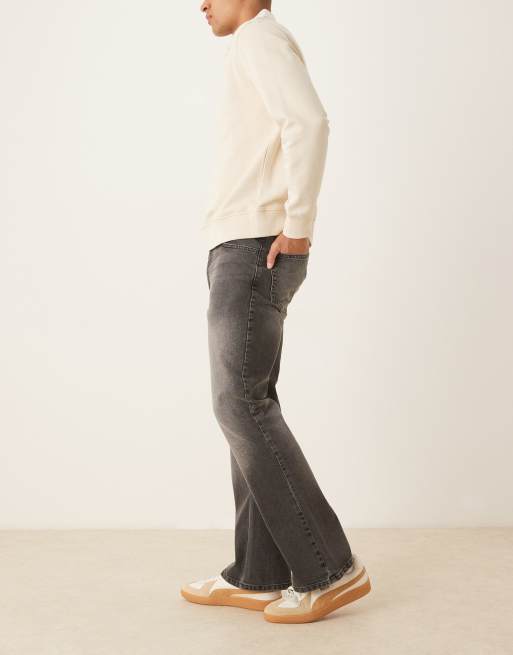 ASOS DESIGN vintage flare jeans with tint in black wash, 2 of 5
