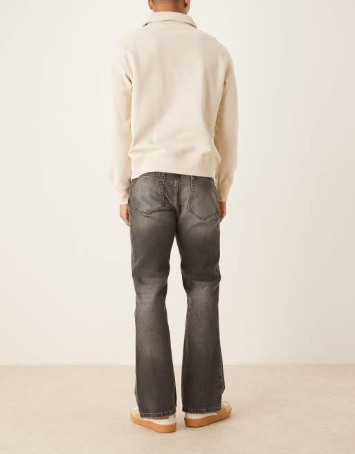 ASOS DESIGN vintage flare jeans with tint in black wash, 3 of 5