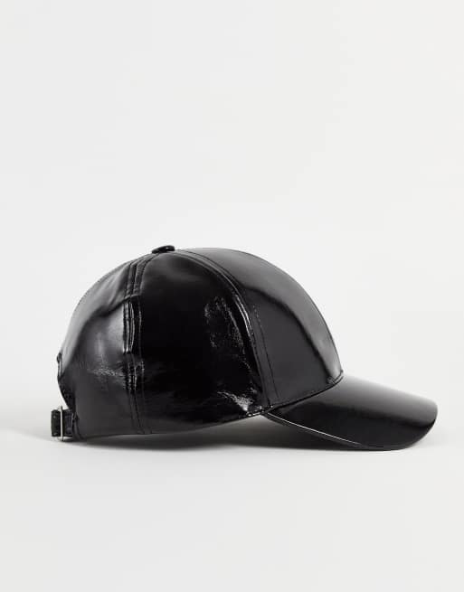 Black pleather hot sale hat