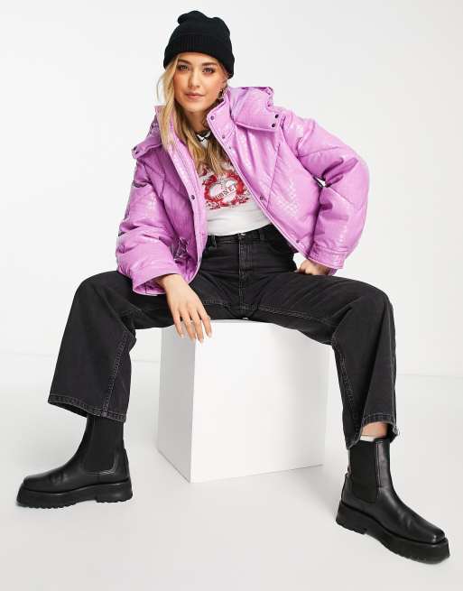 Asos vinyl shop puffer jacket