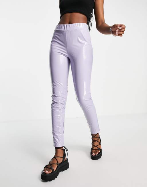 Purple best sale vinyl pants