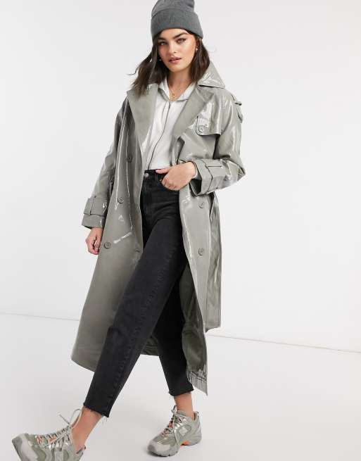 Asos hot sale vinyl trench