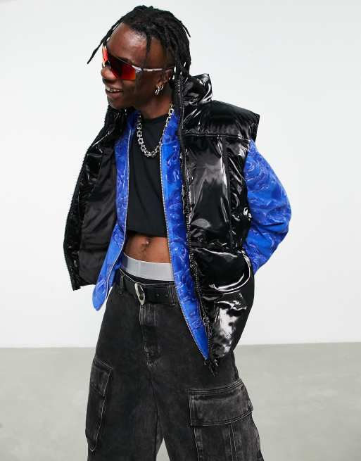 Vinyl store puffer vest