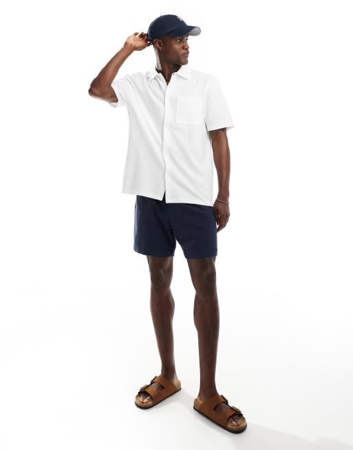 ASOS DESIGN – Vit, avslappnad pikétröja med bröstficka, 2 av 4