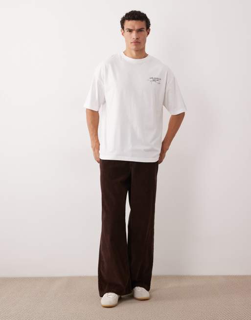 ASOS DESIGN – Vit, blommig t-shirt i oversize, 2 av 5