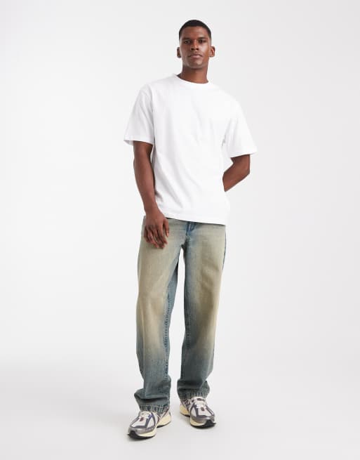 ASOS DESIGN – Vit, enkel t-shirt med rund halsringning och avslappnad passform, 2 av 5
