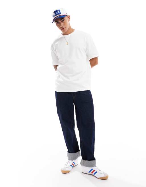 ASOS DESIGN – Vit kraftig t-shirt med avslappnad passform  , 4 av 4