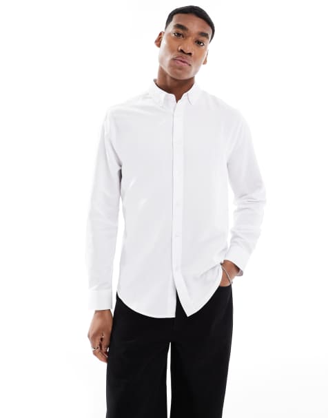 ASOS DESIGN – Vit oxfordskjorta i regular fit - view 1
