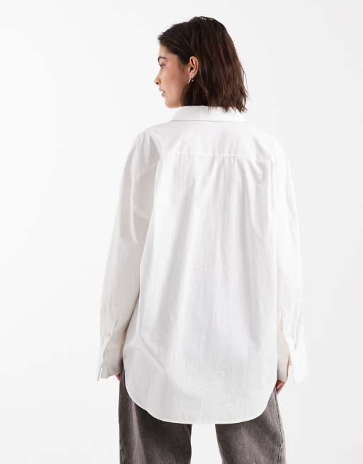 ASOS DESIGN – Vit skjorta i oversized fit med vida ärmar, 4 av 4