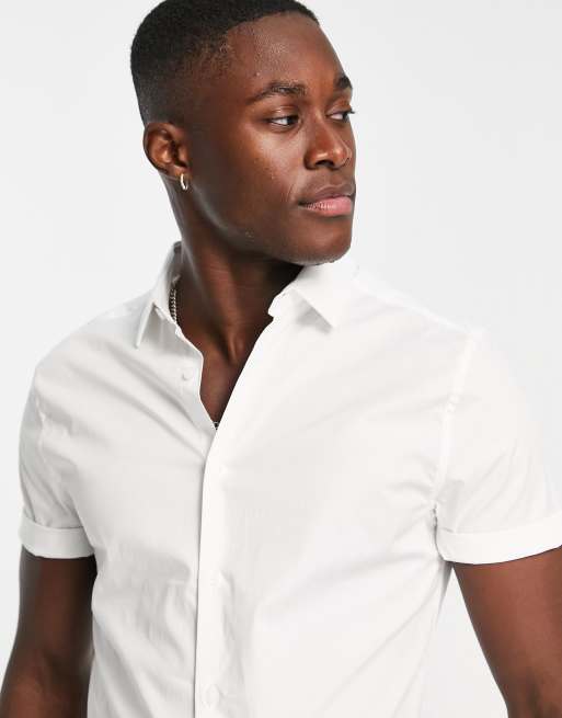 ASOS DESIGN – Vit skjorta med extra smal passform, 3 av 4