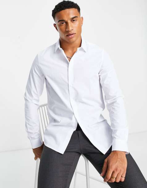 ASOS DESIGN – Vit skjorta med normal passform - view 1