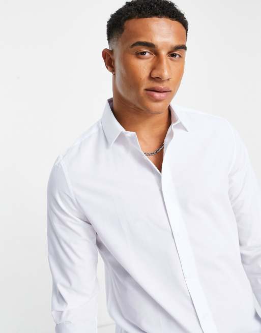 ASOS DESIGN – Vit skjorta med normal passform, 2 av 4