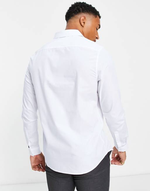 ASOS DESIGN – Vit skjorta med normal passform, 3 av 4