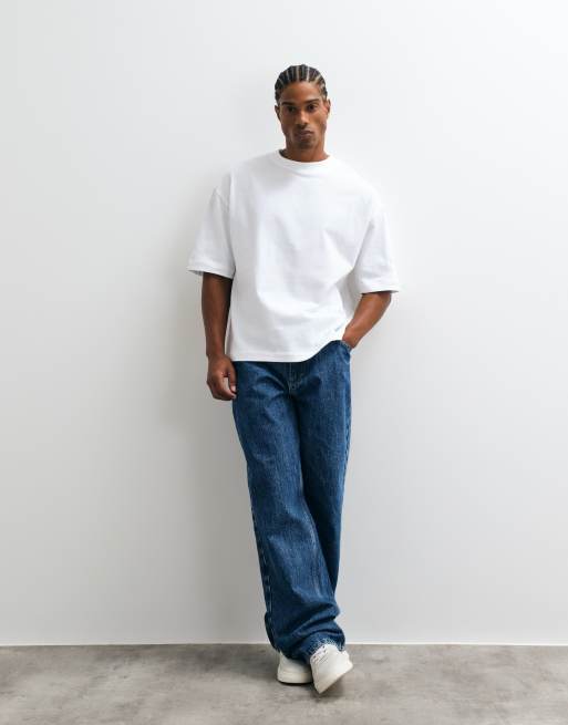 ASOS DESIGN – Vit, superkraftig t-shirt i oversize med boxig passform, 2 av 10