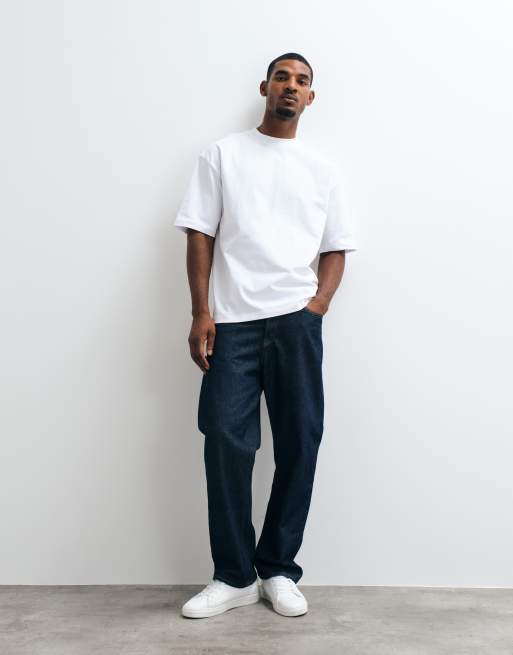 ASOS DESIGN – Vit, superkraftig t-shirt i oversize, 3 av 5