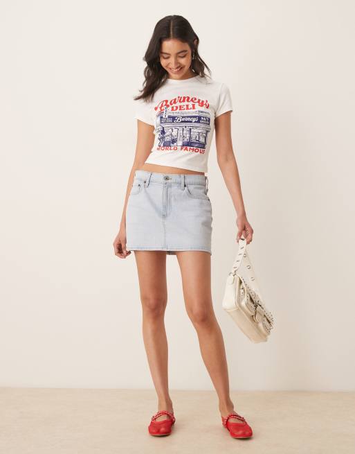 ASOS DESIGN – Vit t-shirt i baby-design med "New York Deli"-tryck, 4 av 4