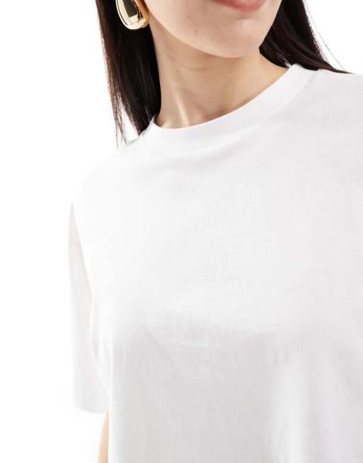 ASOS DESIGN – Vit t-shirt i kort boxig design, 4 av 4