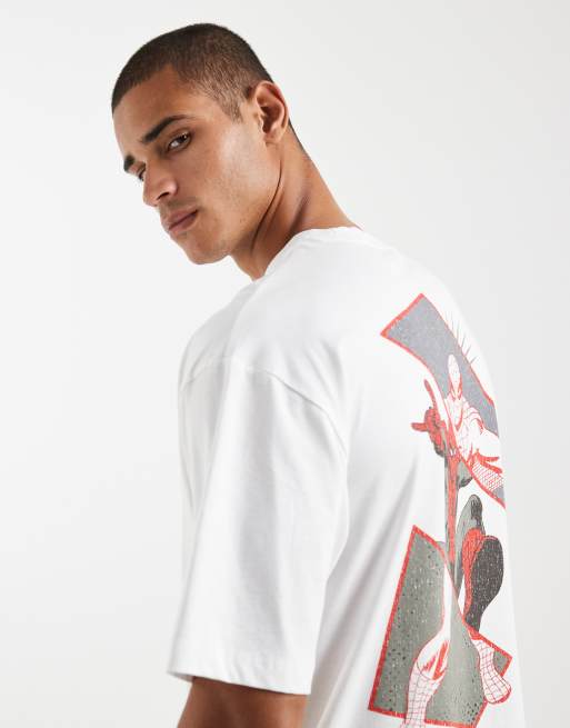 ASOS DESIGN – Vit t-shirt i oversize med Amazing Spiderman-tryck, 5 av 5