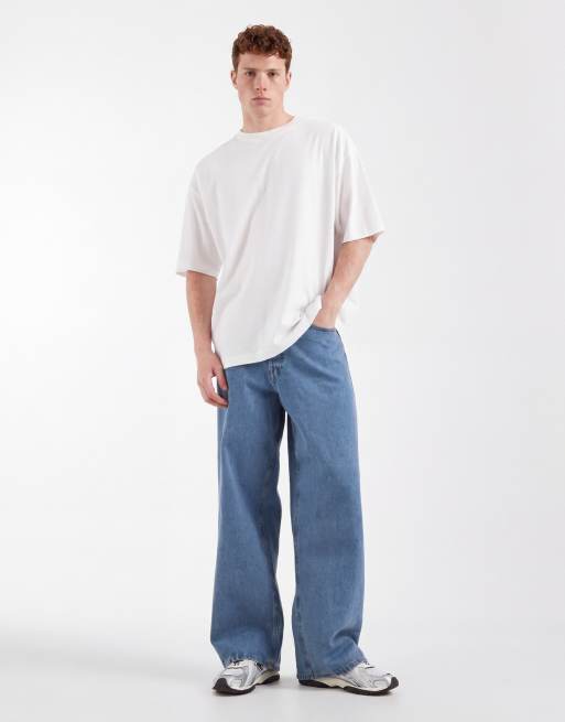 ASOS DESIGN – Vit t-shirt i oversize med astronomitryck längs ryggraden, 2 av 5