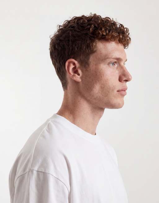 ASOS DESIGN – Vit t-shirt i oversize med astronomitryck längs ryggraden, 4 av 5