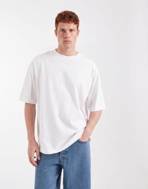 ASOS DESIGN – Vit t-shirt i oversize med astronomitryck längs ryggraden, 5 av 5