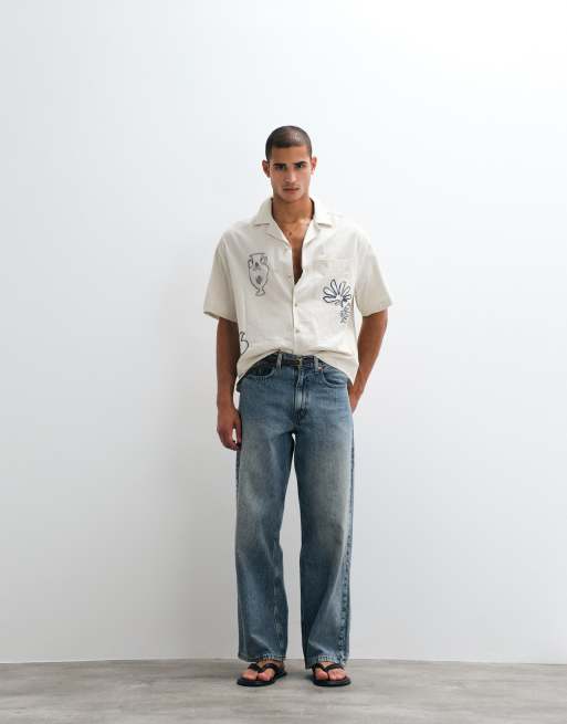 ASOS DESIGN – Vit t-shirt i oversize med boxig passform och sommartryck, 2 av 5