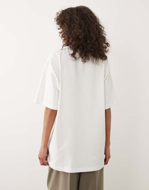 ASOS DESIGN – Vit t-shirt i oversize med korta ärmar och New York-tryck, 4 av 4