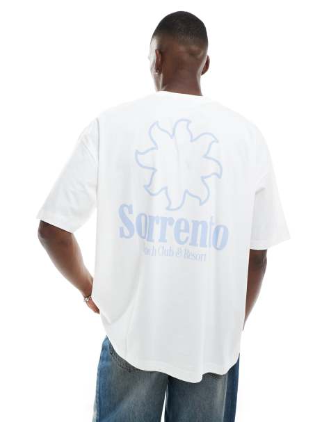 ASOS DESIGN – Vit t-shirt i oversize med texttryck - view 1