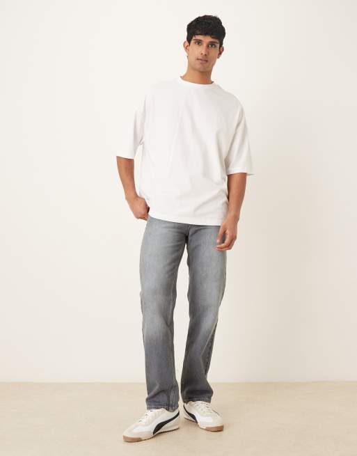 ASOS DESIGN – Vit t-shirt i oversize med tryck med Old Fashioned-tryck, 2 av 5