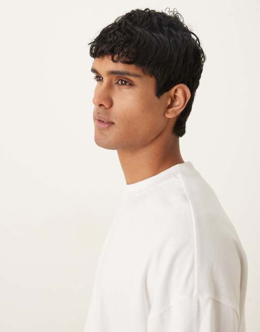 ASOS DESIGN – Vit t-shirt i oversize med tryck med Old Fashioned-tryck, 4 av 5
