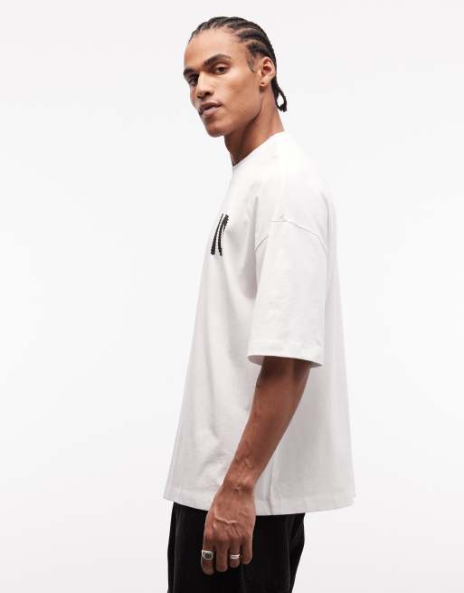 ASOS DESIGN – Vit t-shirt i oversized fit med 'Germany'-fotbollstryck, 3 av 5