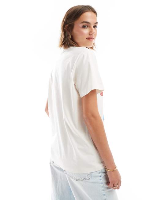 ASOS DESIGN – Vit t-shirt i regular fit med Le Marais-tryck, 4 av 4